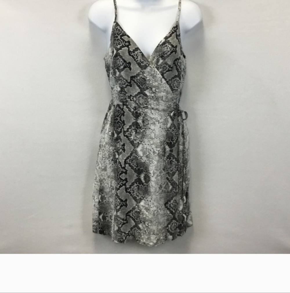Sanctuary Elegant Snake Print Wrap Dress